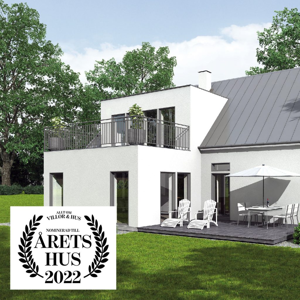 Vår husmodell SENSIBILE 196 är nominerat till Årets Hus 2022!